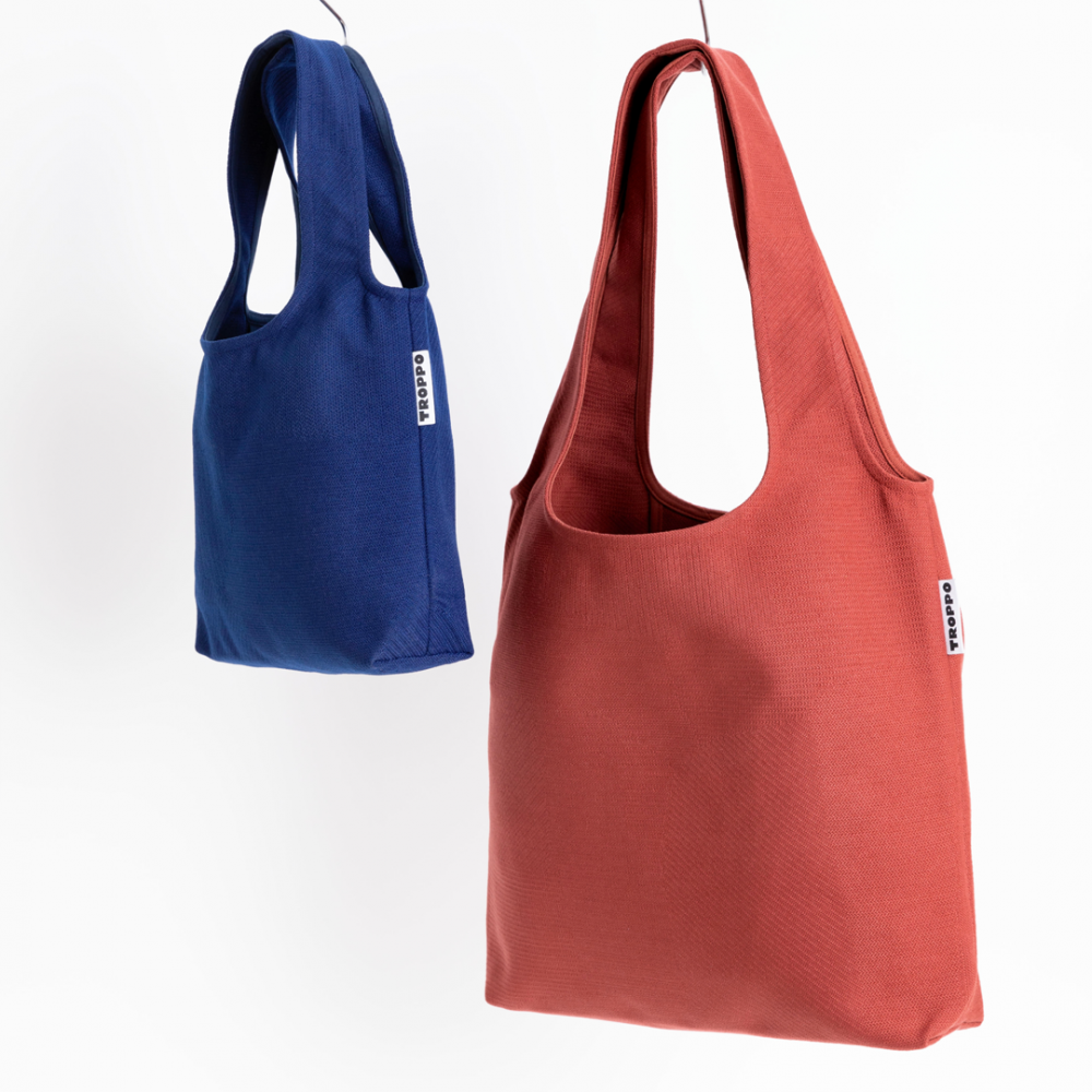 Troppo Famiglia Bag in Terra, Size Big and Mini in Navy